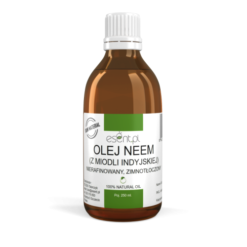Olej z Miodli Indyjskiej 250 ml nierafinowany, tłoczony na zimno.