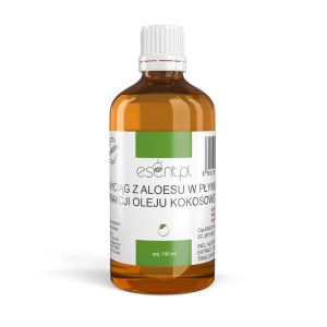Wyciąg z Aloesu w ciekłej frakcji oleju kokosowego 100 ml