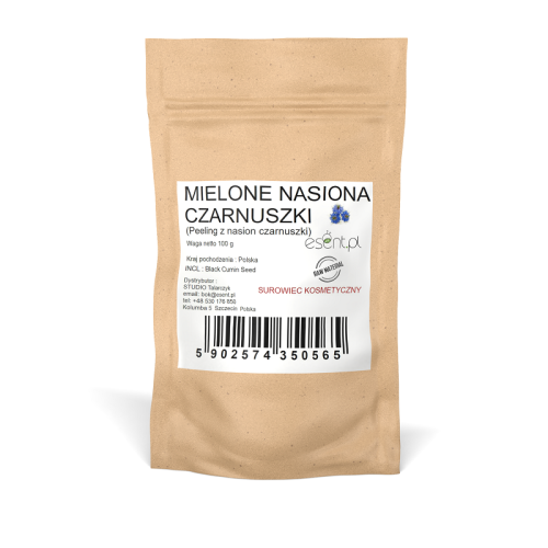 Mielone nasiona czarnuszki siewnej (baza do peelingu) 100 g