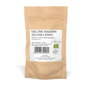 Mielone nasiona zielonej kawy  (baza do peelingu) 100 g