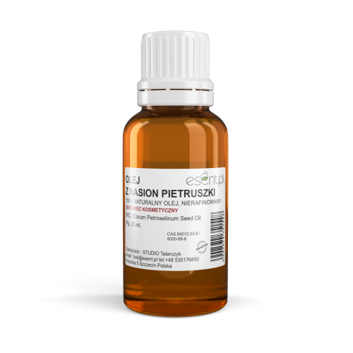 Olej z nasion Pietruszki NIERAFINOWANY 20 ml