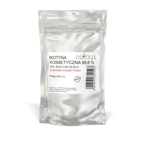 Biotyna (witamina B7) - 99,6% - odbudowa włosów - 5 g