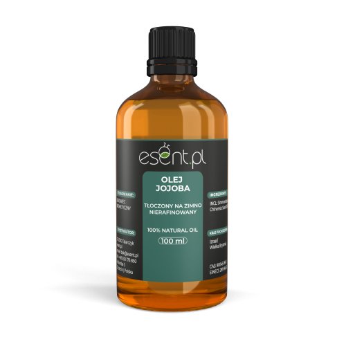 Olej Jojoba  tłoczony na zimno, nierafinowany 100 ml.