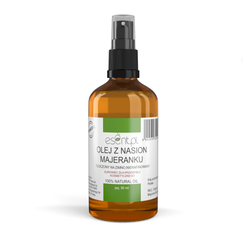 Olej z nasion Majeranku zimnotłoczony, nierafinowany 50 ml.