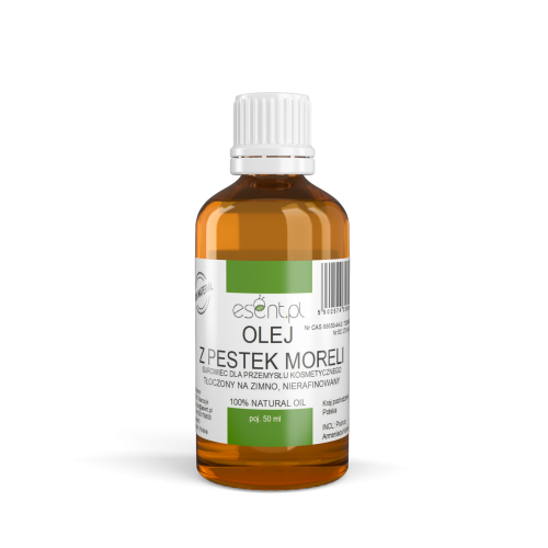Olej Morelowy , NIERAFINOWANY, zimnotłoczony 50 ml