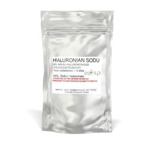 Hialuronian Sodu Wielkocząsteczkowy 1,1 MDa - (kwas hialuronowy) 10 gram