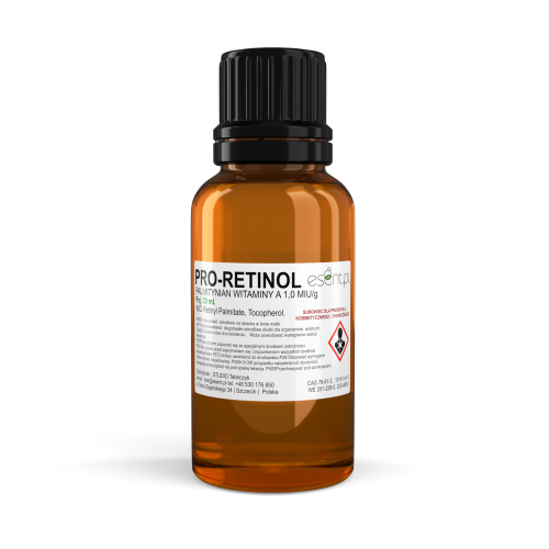 Palmitynian retinolu - PRO-RETINOL- Witamina A 20 ml  1.0  m. IU/g
