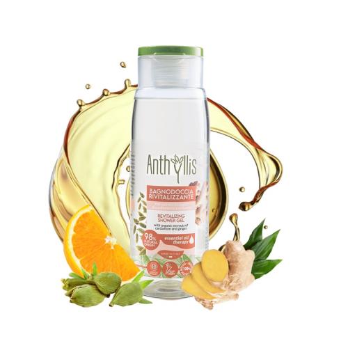Bio Rewitalizujący żel pod prysznic z ekstraktami z organicznego kardamonu i imbiru, 300 ml