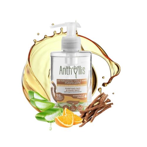 Bio Żel do mycia twarzy i rąk, z organicznym ekstraktem z lukrecji, Certyfikowany, 300 ml,