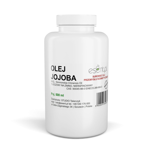 Olej Jojoba  tłoczony na zimno, nierafinowany 500 ml
