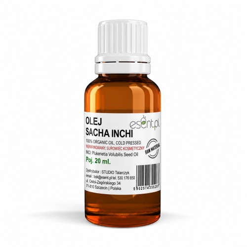 Olej Sacha Inchi tłoczony na zimno 20 ml, nierafinowany