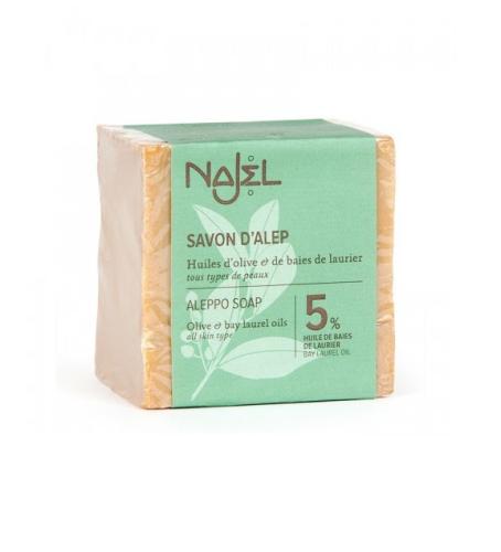 Mydło z Aleppo, oliwa z oliwek i 5% oleju laurowego 190 g, Najel