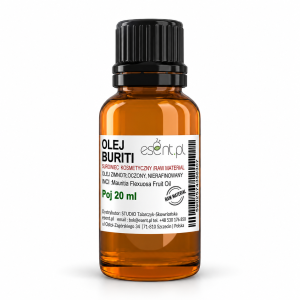 Olej Buriti 20 ml - tłoczony na zimno, nierafinowany