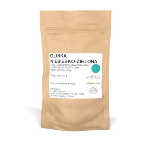 Francuska GLINKA NIEBIESKO-ZIELONA certyfikowana 100 g.