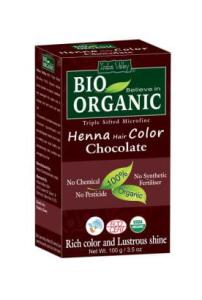 Henna - farba do włosów na bazie henny, CZEKOLADOWY, CERTYFIKOWANA - ECOCERT, vege, 100 g, Indus Valley