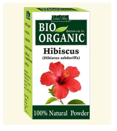 Proszek z hibiskusa, do włosów oraz skóry, idealny dla cery dojrzałej, 100 g, Indus Valley