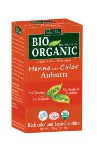 Henna - farba do włosów na bazie henny, KASZTANOWY, w 100% ekologiczna, CERTYFIKOWANA - ECOCERT, vege, 100 g, Indus Valley