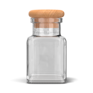 Słoik do świec ( i nie tylko ) z drewnianym zamknięciem poj. 150 ml