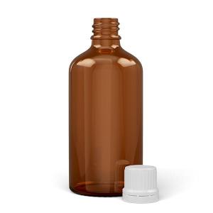 Butelka szklana 100 ml z zakrętką i zakrapalaczem